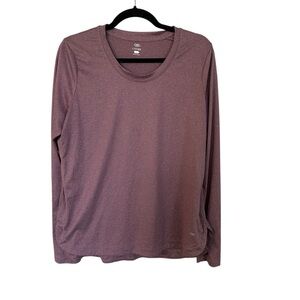 Legend Women’s Long Sleeve Purple/Maroon Athletic Casual Top Size L GUC